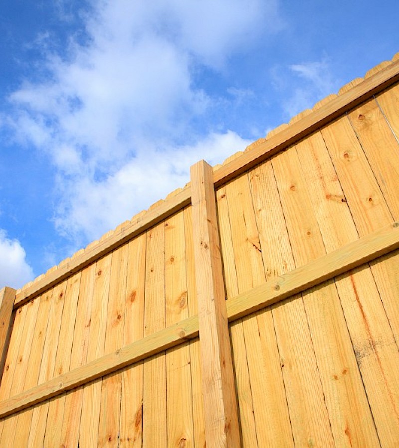 Wooden Commercial Fencing